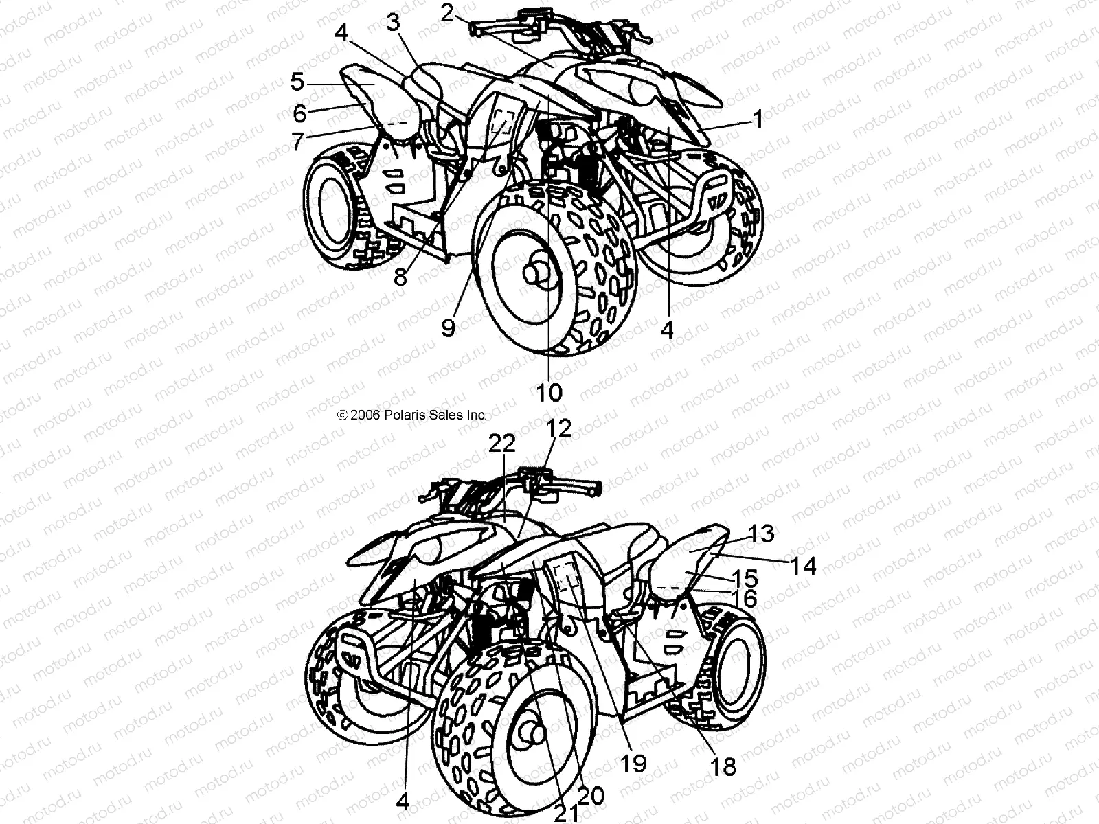 DECALS - A07KA05CA/CB/CD (49ATVDECAL07PRED50) | DECALS - A07KA05CA/CB/CD (49ATVDECAL07PRED50)