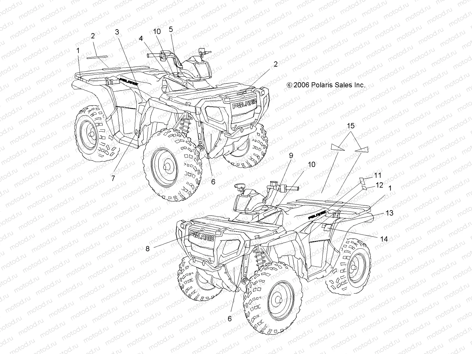 DECALS - A07MH46AA/AZ (49ATVDECALSP450) | DECALS - A07MH46AA/AZ (49ATVDECALSP450)