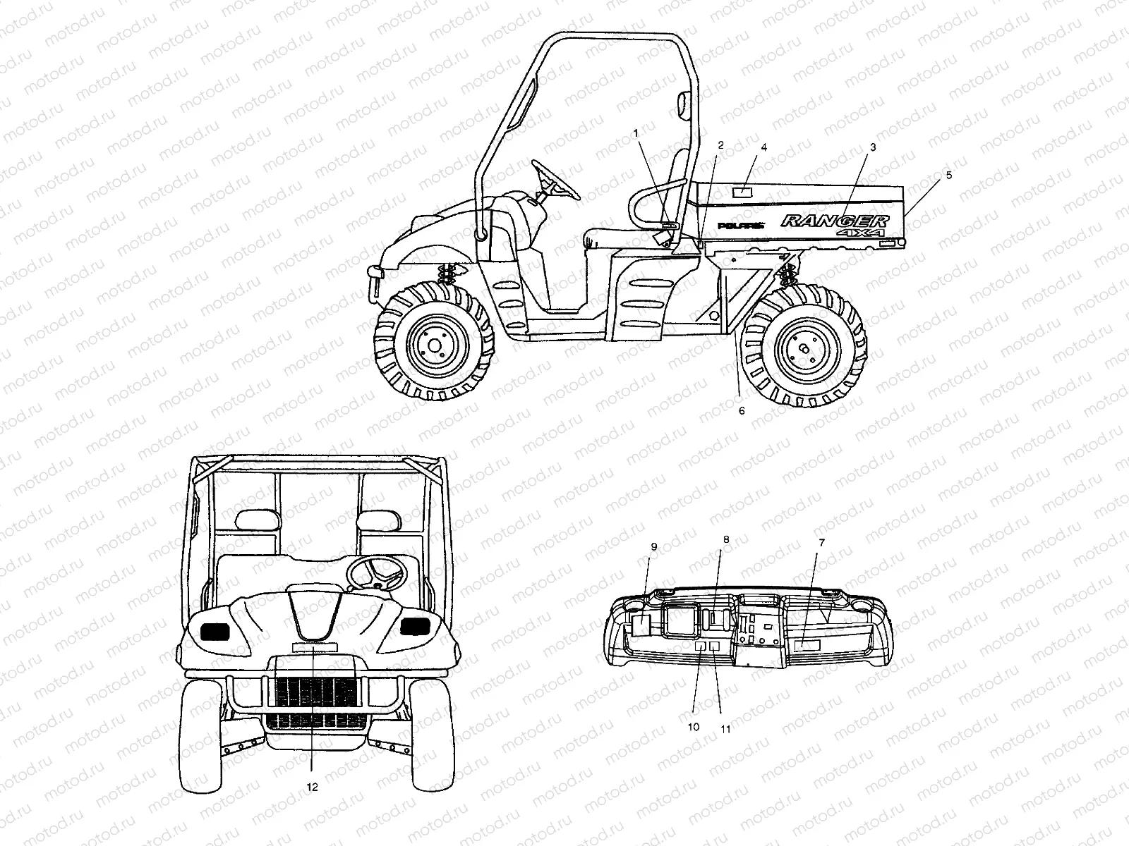 DECALS - A10RD50AA (4970977097A09) | DECALS - A10RD50AA (4970977097A09)
