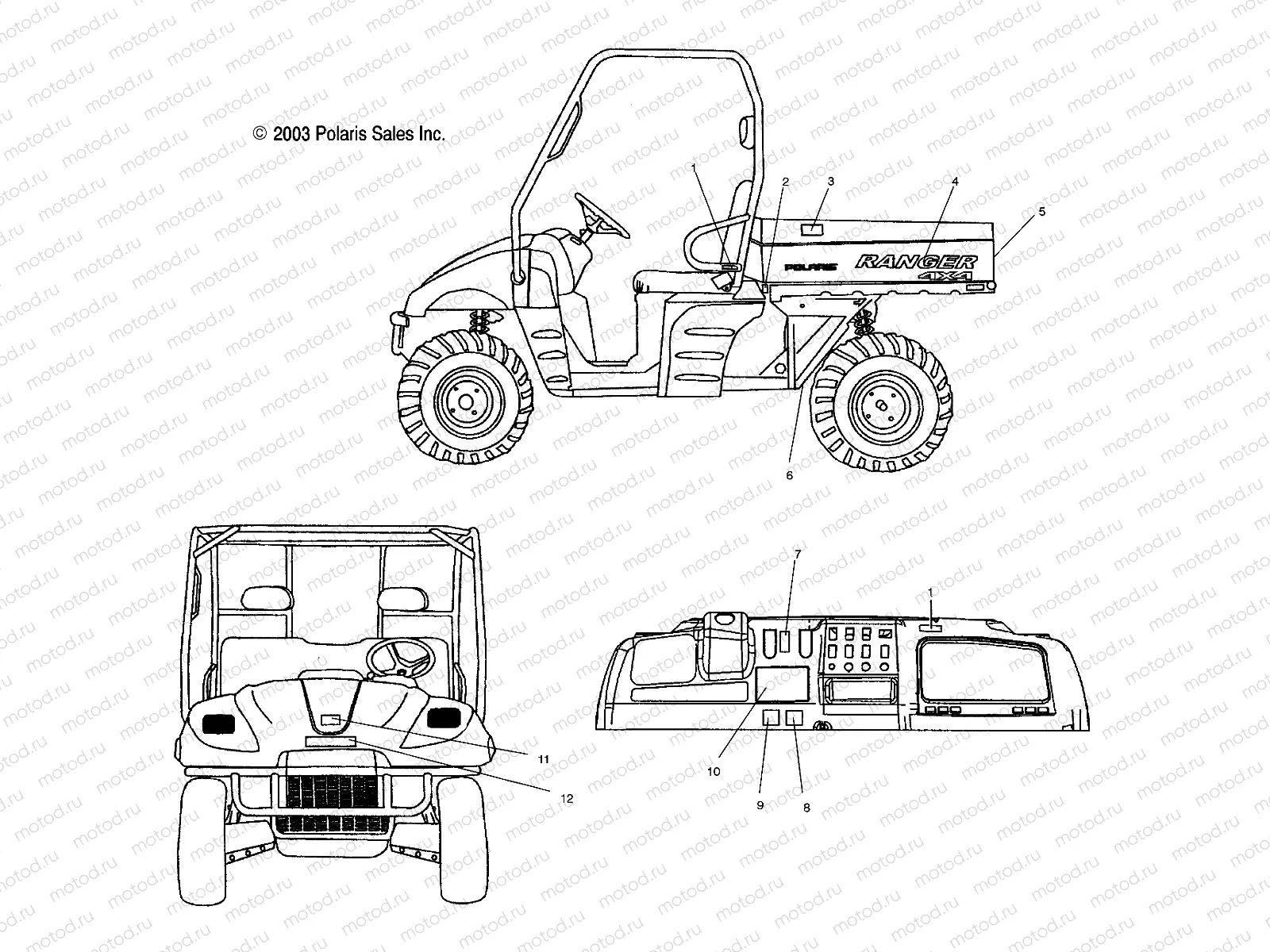 DECALS - A11RB42AA/A11RD50AA/AB/A11RF50AA (4981798179A09) | DECALS - A11RB42AA/A11RD50AA/AB/A11RF50AA (4981798179A09)