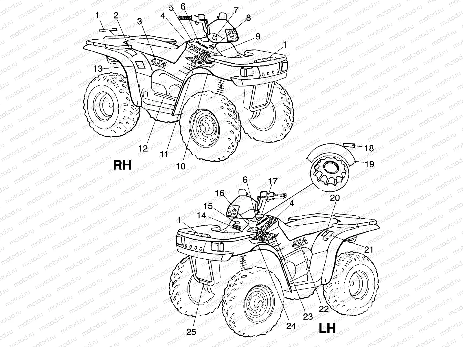 DECALS - A99CH45IA (4949154915A010) | DECALS - A99CH45IA (4949154915A010)