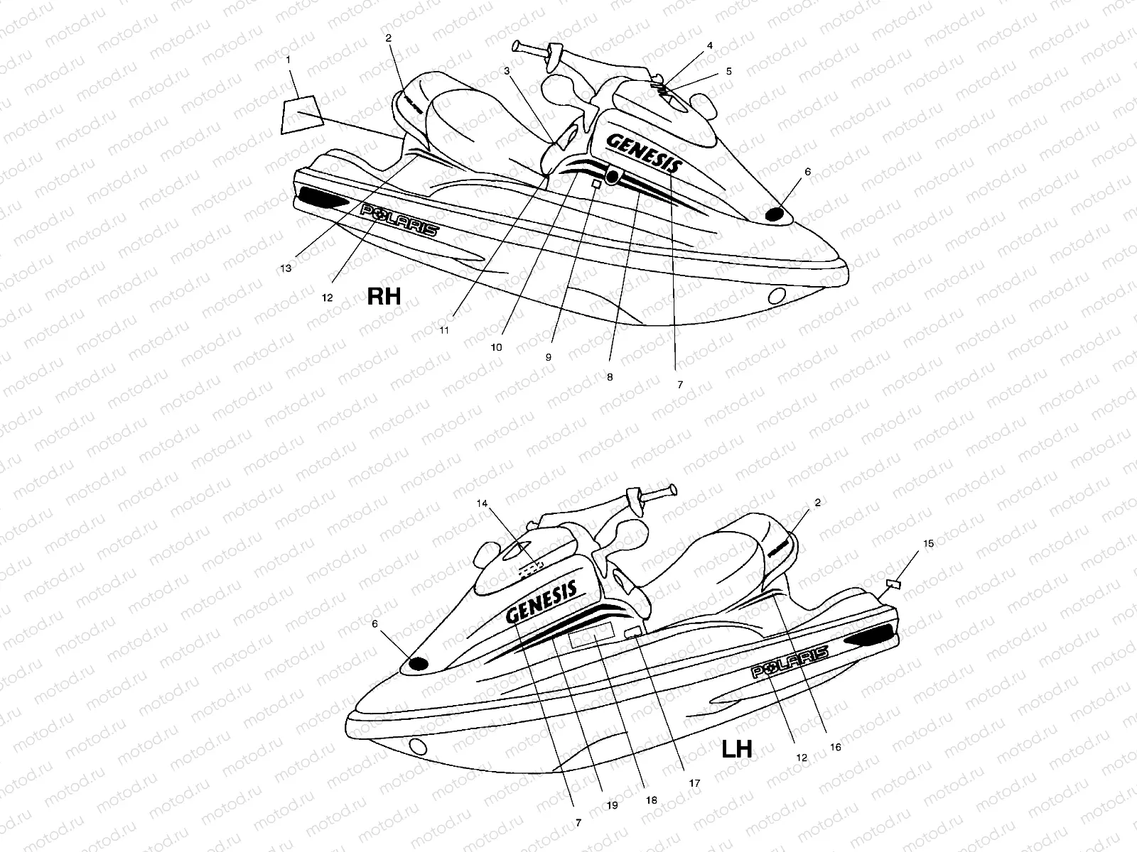 DECALS - B995094 (4951485148A011) | DECALS - B995094 (4951485148A011)