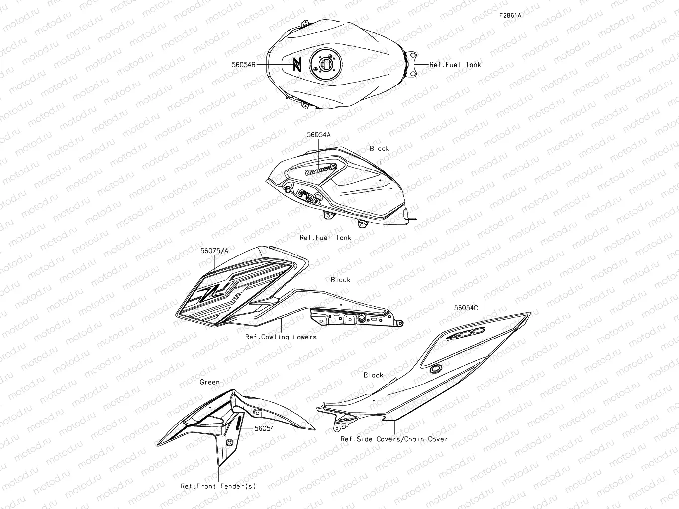 Decals (Black-Green)