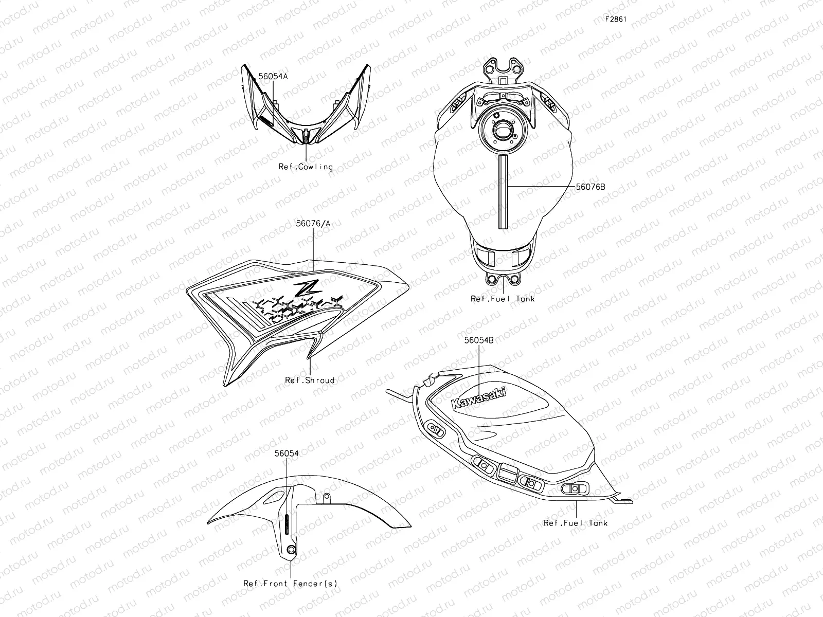 Decals Black Model - KMF