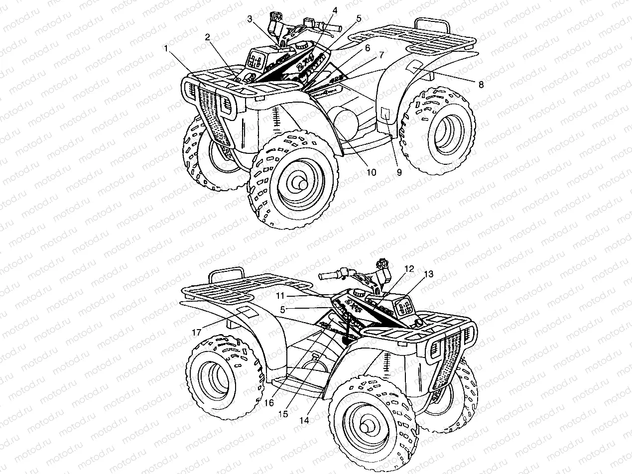 DECALS Magnum 2X4 W967544 (4936033603B001) | DECALS Magnum 2X4 W967544 (4936033603B001)