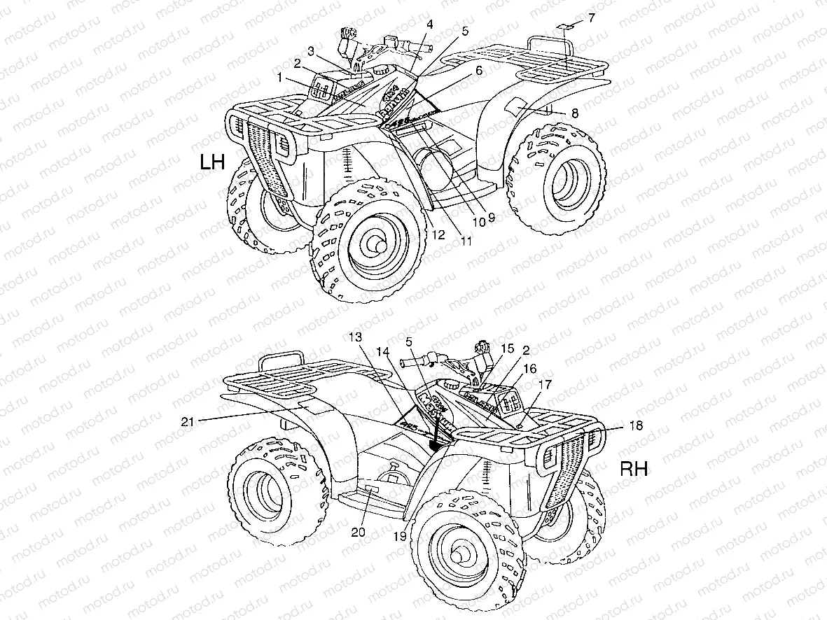 DECALS Magnum 4X4 W97AC42A | DECALS Magnum 4X4 W97AC42A, Swedish Magnum 4X4 S97AC42E and Norwegian Magnu (4940834083A008)