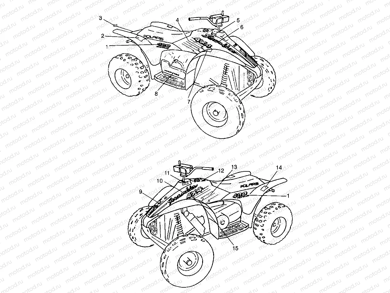 DECALS Scrambler W967840 (4935823582A008) | DECALS Scrambler W967840 (4935823582A008)