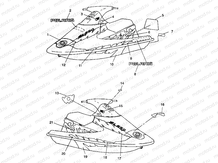 DECALS SL 650 B944058 (4926992699003A) | DECALS SL 650 B944058 (4926992699003A)