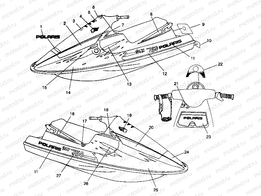 DECALS SLT 750 B944170 (4925942594003A) | DECALS SLT 750 B944170 (4925942594003A)