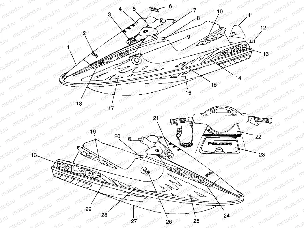 DECALS SLT 780 B964588 and  Intl. SLT 780 I964588 (4935683568A007) | DECALS SLT 780 B964588 and  Intl. SLT 780 I964588 (4935683568A007)