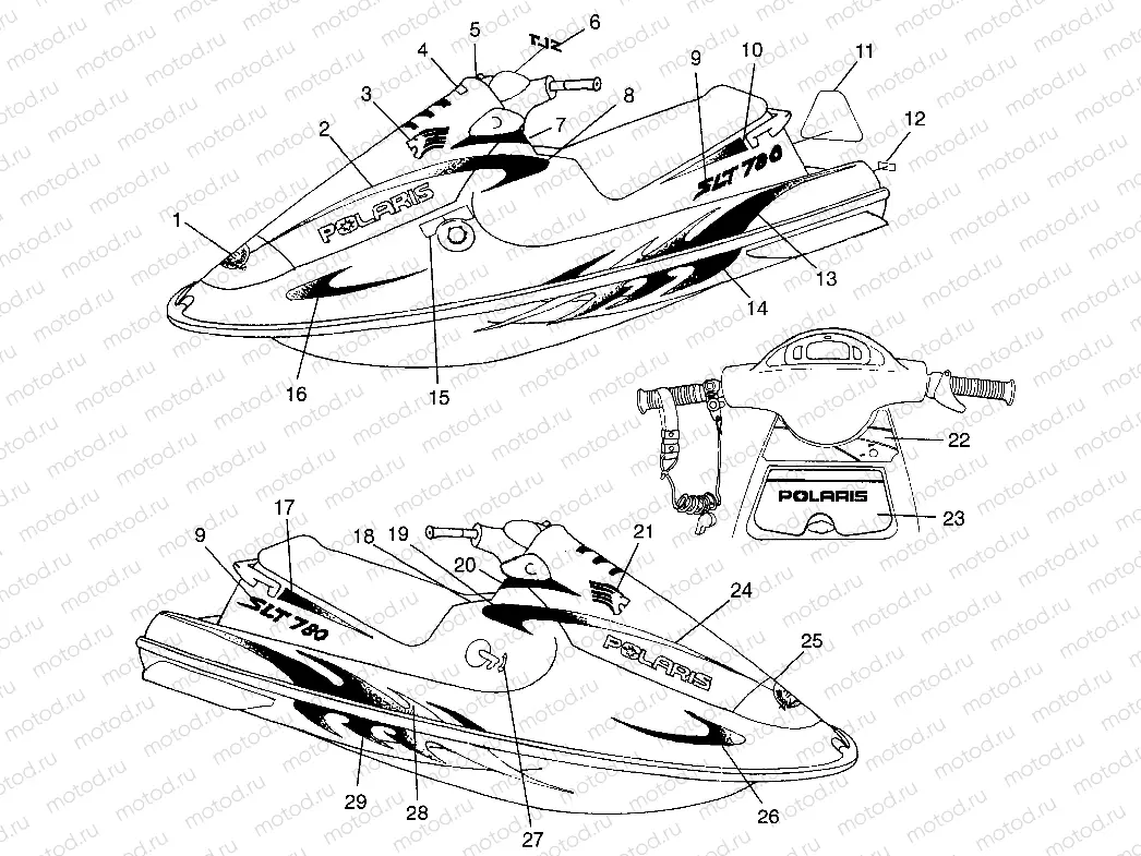 DECALS SLT 780 B974588 (4941174117A007) | DECALS SLT 780 B974588 (4941174117A007)