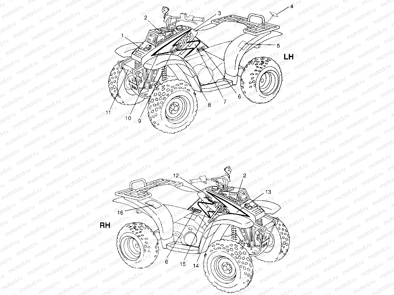 DECALS Trail Boss W968527 (4935883588A008) | DECALS Trail Boss W968527 (4935883588A008)