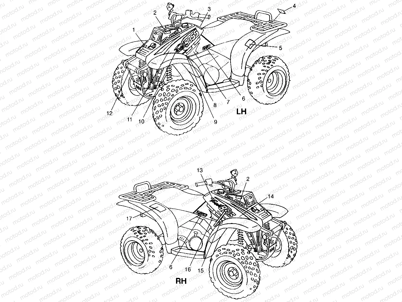 DECALS Trail Boss W97AA25C (4940574057A008) | DECALS Trail Boss W97AA25C (4940574057A008)