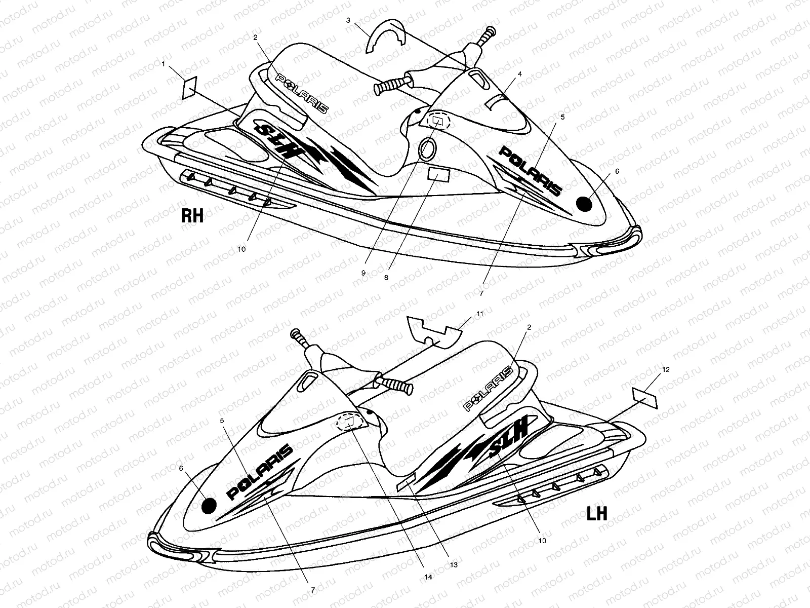 DECALS - W004673D (4955755575A008) | DECALS - W004673D (4955755575A008)