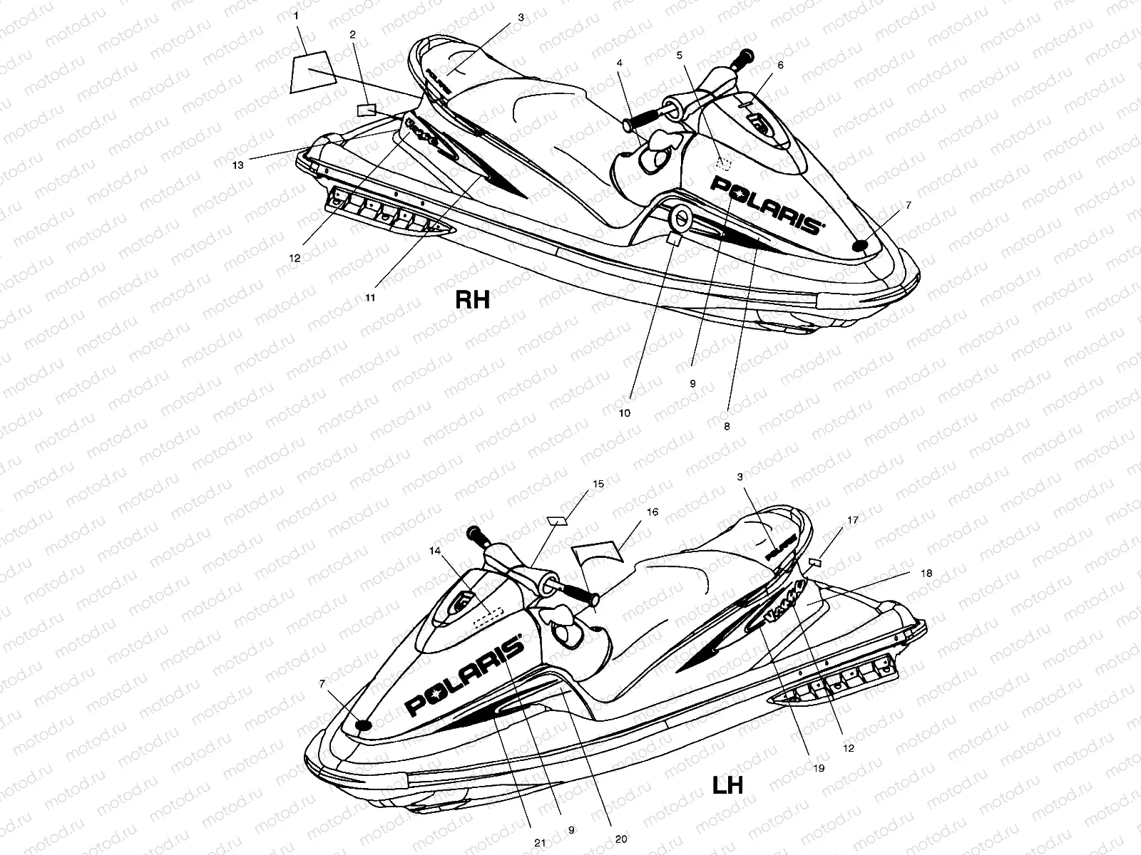 DECALS - W005199D (4955825582A010) | DECALS - W005199D (4955825582A010)