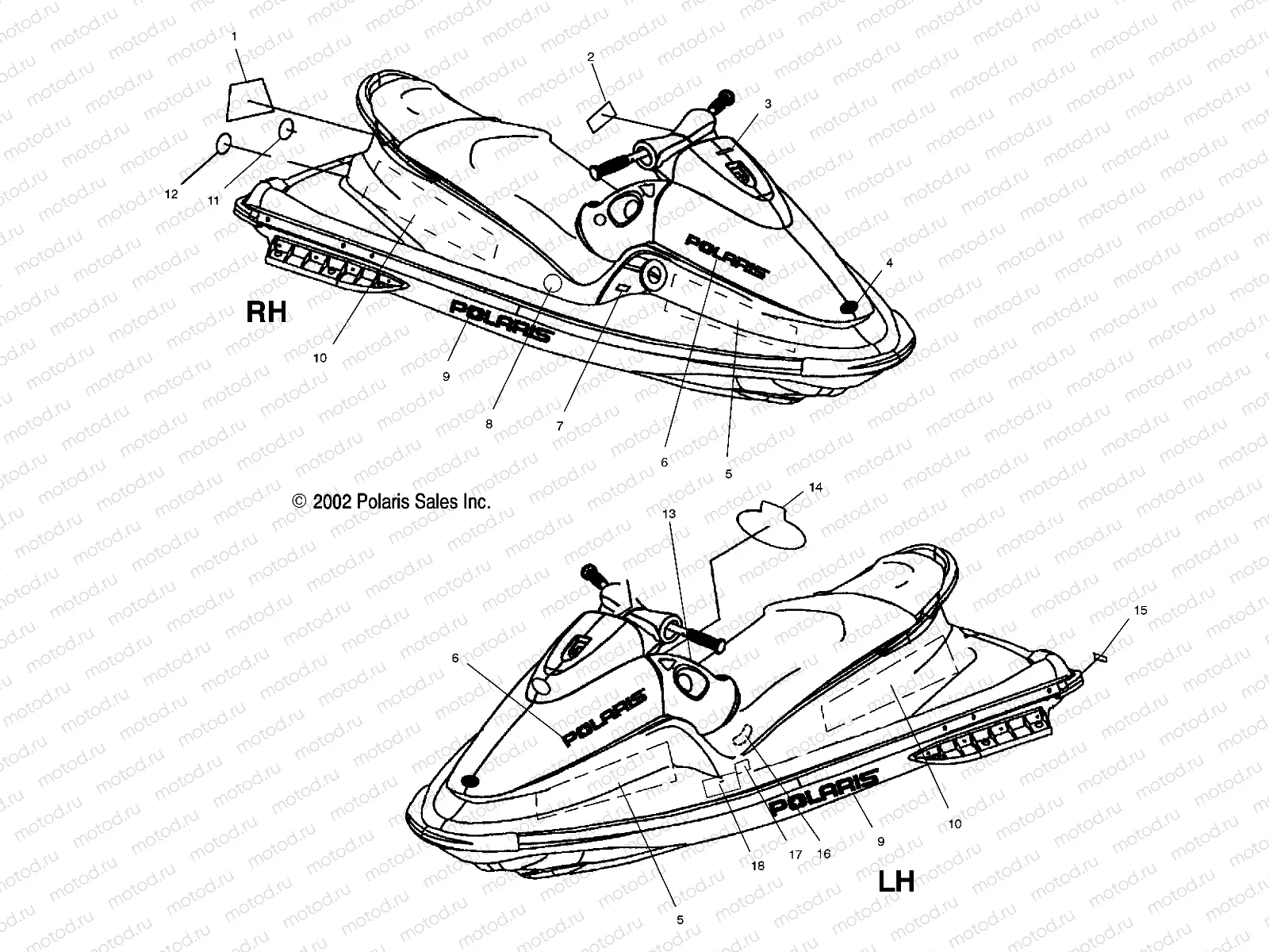 DECALS - W035101CA/W035101IA (4981048104A08) | DECALS - W035101CA/W035101IA (4981048104A08)