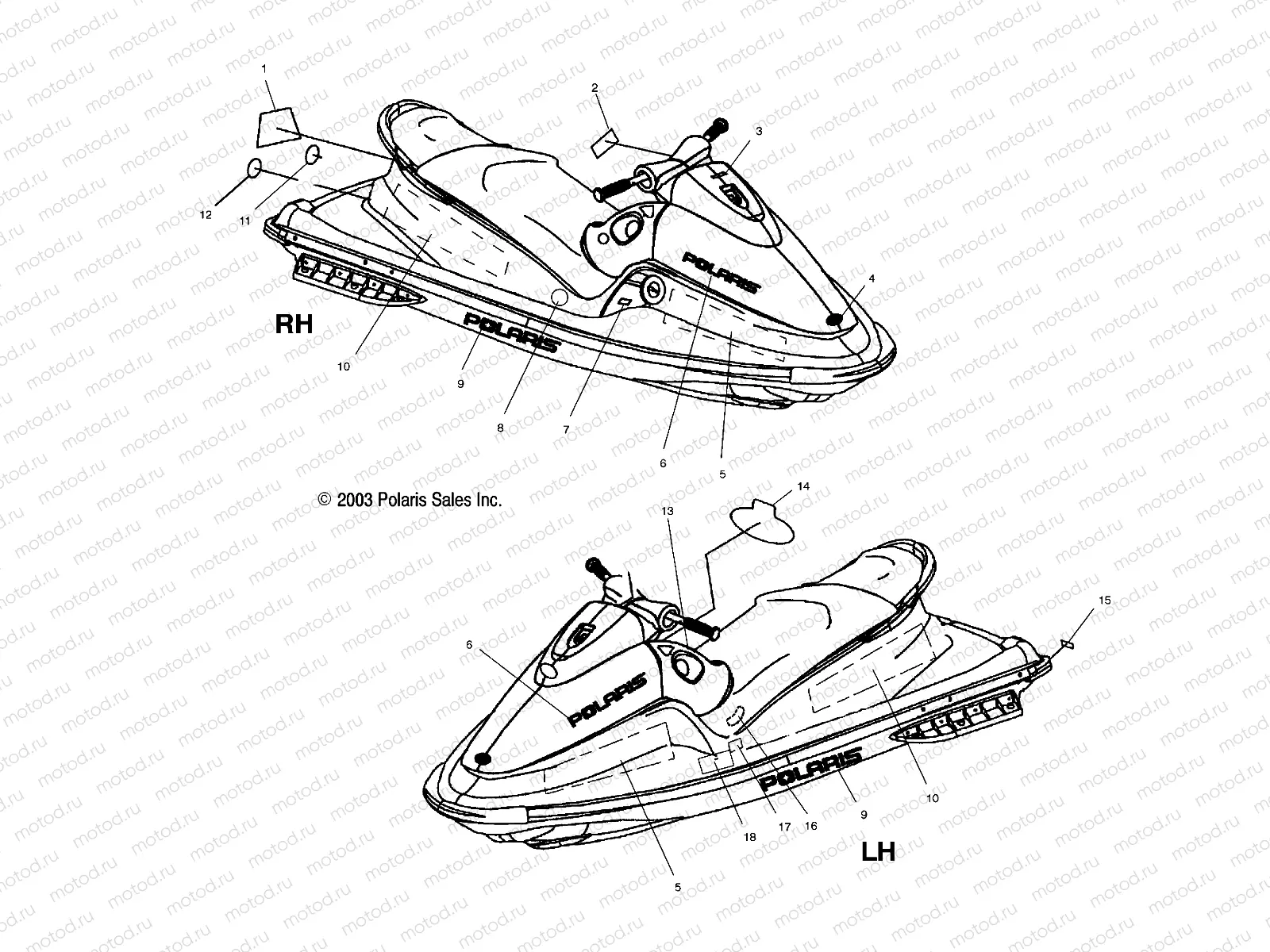 DECALS - W045101CA/W045101IA (4990479047A08) | DECALS - W045101CA/W045101IA (4990479047A08)