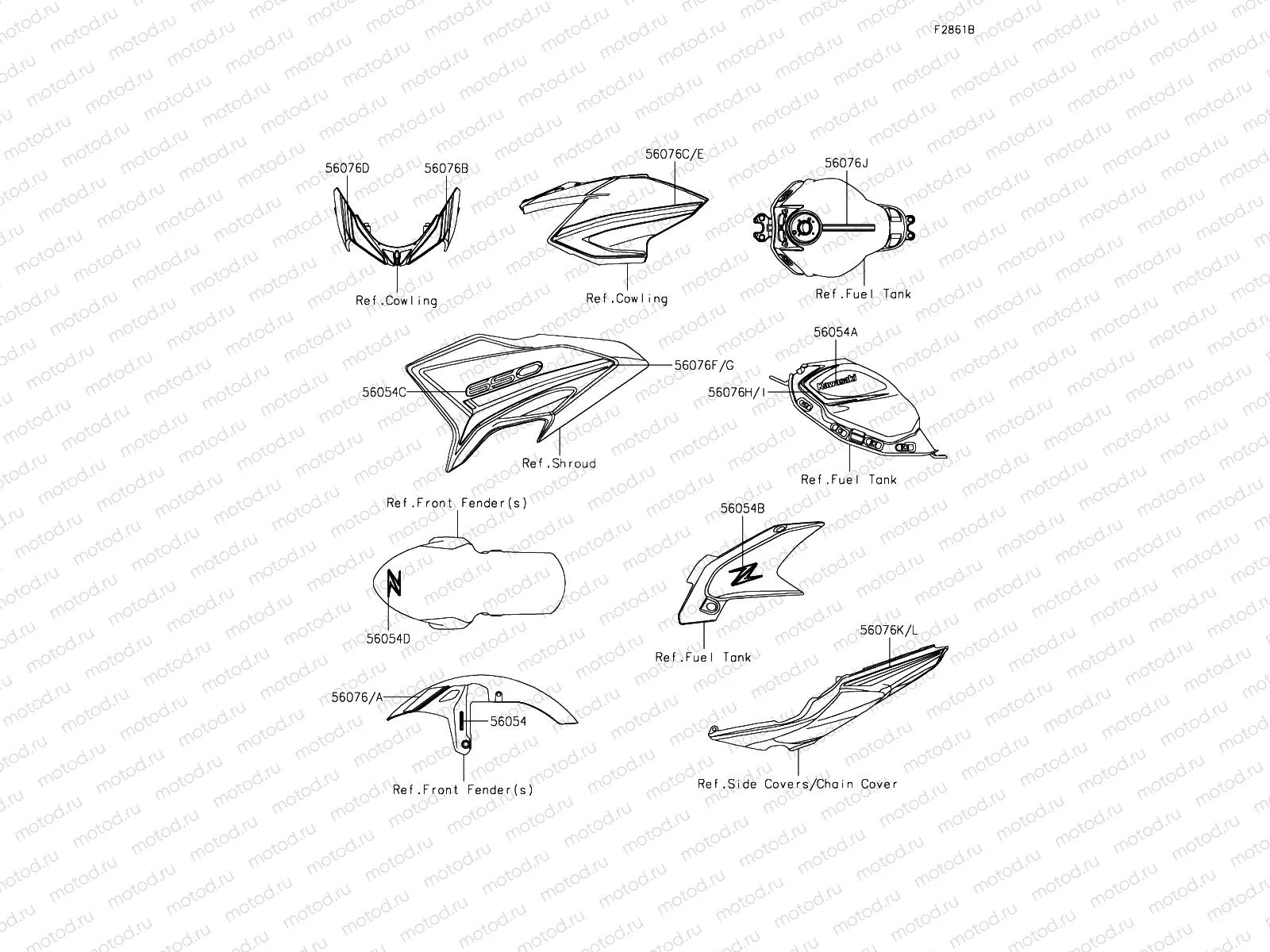 Decals White-Green Model - KMFA