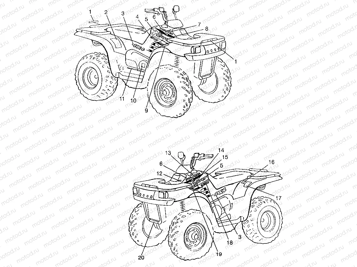 DECALS XPLORER 300 W97CC28C (4939813981A009) | DECALS XPLORER 300 W97CC28C (4939813981A009)
