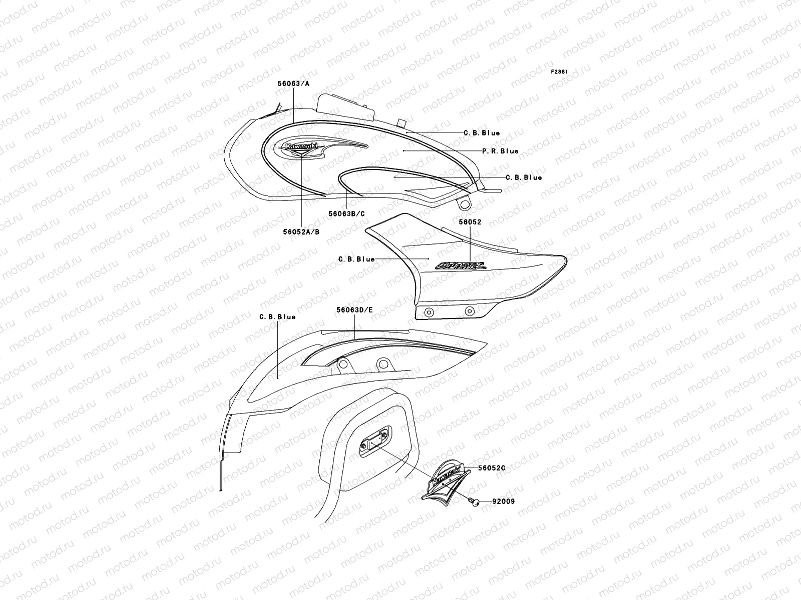 Decals(C.B.Blue/P.R.Blue)