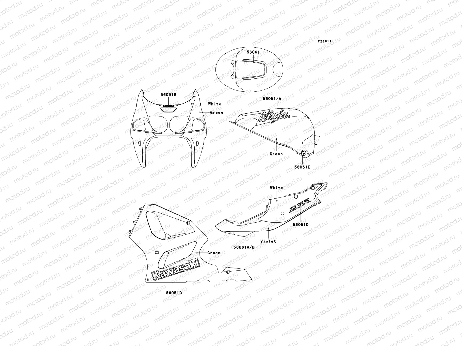 Decals(Green/Violet)