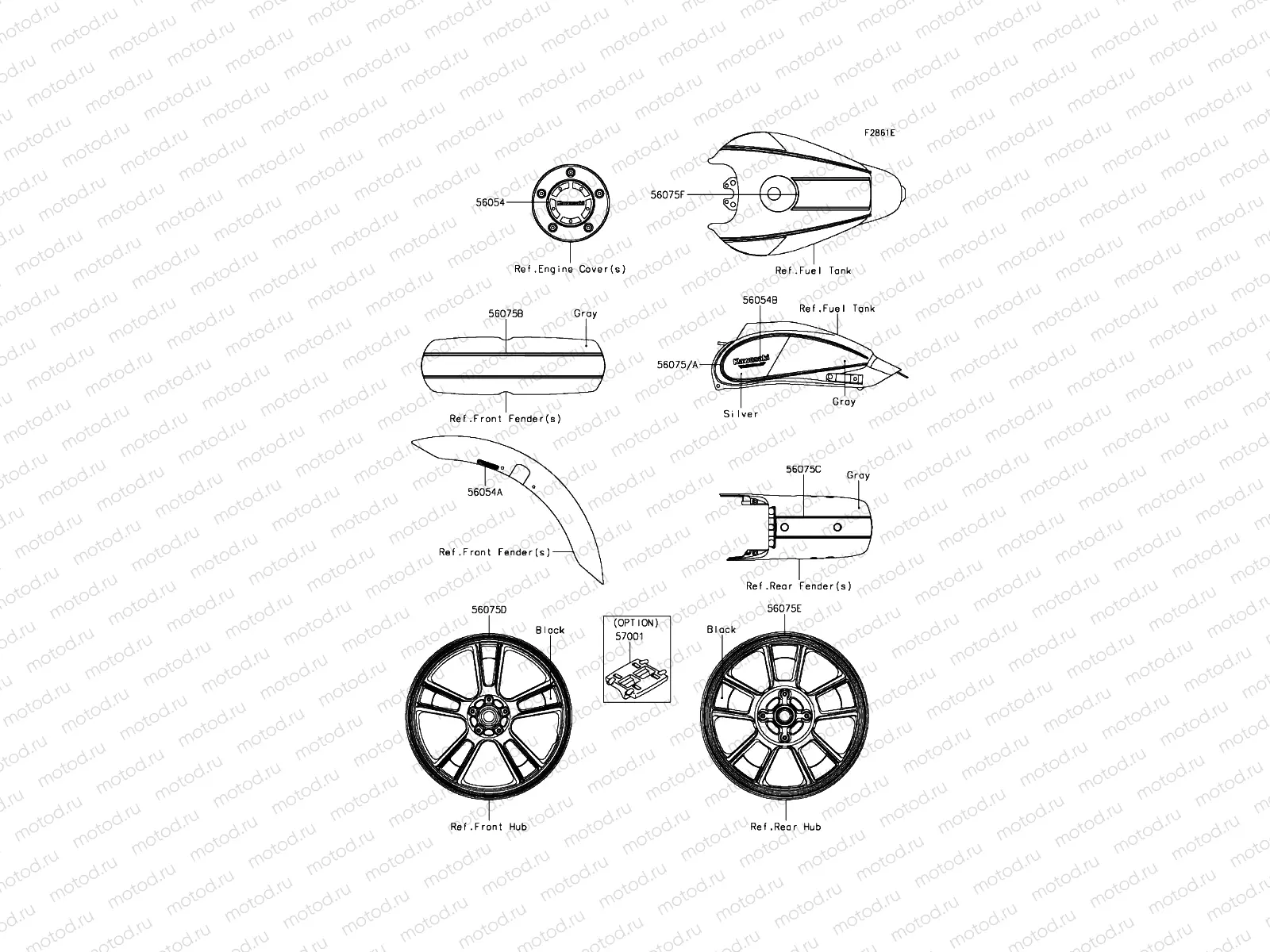 Decals(Silver/Gray)