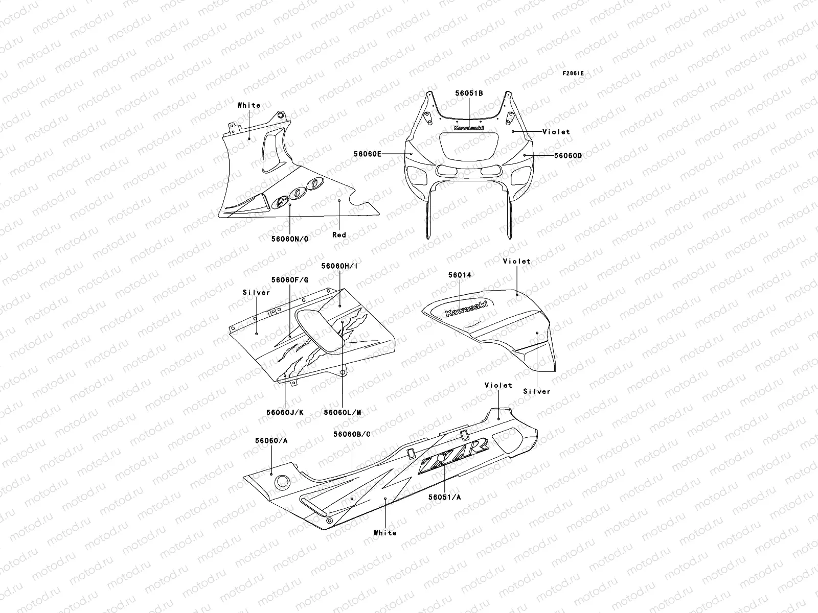 Decals(Violet/Silver)