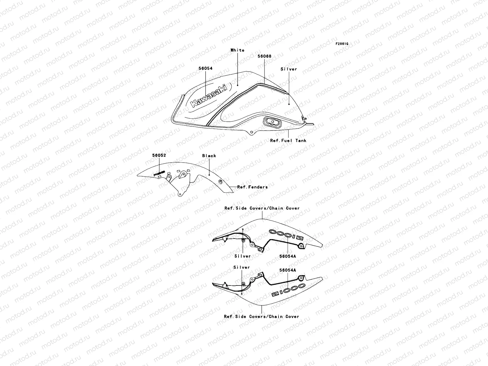 Decals(White/Silver)
