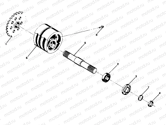 DETAILS - FRONT DRIVE ASSEMBLY 350 4X4 - Update FRONT TIGHTENER ASSEMBLY - (4919831983013B) | DETAILS - FRONT DRIVE ASSEMBLY 350 4X4 - Update FRONT TIGHTENER ASSEMBLY - (4919831983013B)