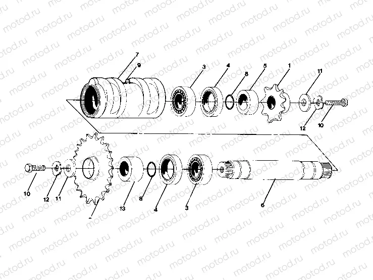DETAILS-FRONT DRIVE ASSEMBLY 6X6 CENTER TIGHTENER ASSEMBLY-PN 1380043 (4919811981021A) | DETAILS-FRONT DRIVE ASSEMBLY 6X6 CENTER TIGHTENER ASSEMBLY-PN 1380043 (4919811981021A)