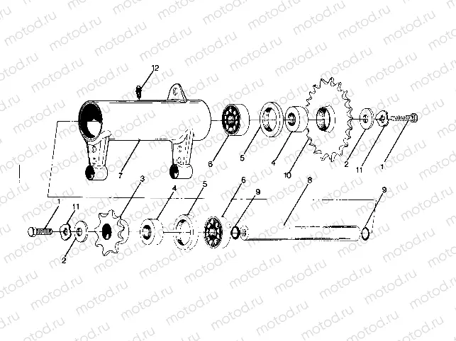 Details-Front Drive Assembly Center Tightener Assembly-PN 1380001 (4913511351033A) | Details-Front Drive Assembly Center Tightener Assembly-PN 1380001 (4913511351033A)