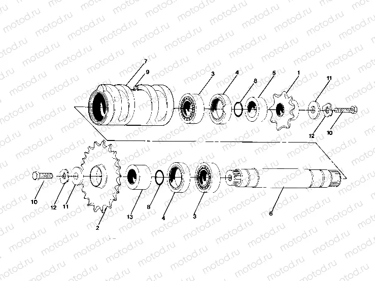 Details-Front Drive Assembly Center Tightener Assembly-PN 1380023 (4916351635013A) | Details-Front Drive Assembly Center Tightener Assembly-PN 1380023 (4916351635013A)