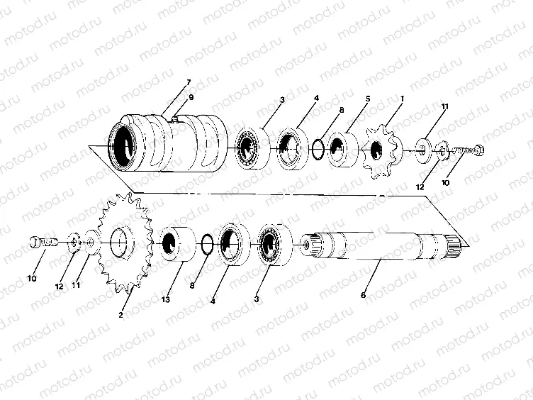 Details - Front Drive Assembly CENTER TIGHTENER ASSEMBLY - PN 1380023 (4918541854013A) | Details - Front Drive Assembly CENTER TIGHTENER ASSEMBLY - PN 1380023 (4918541854013A)