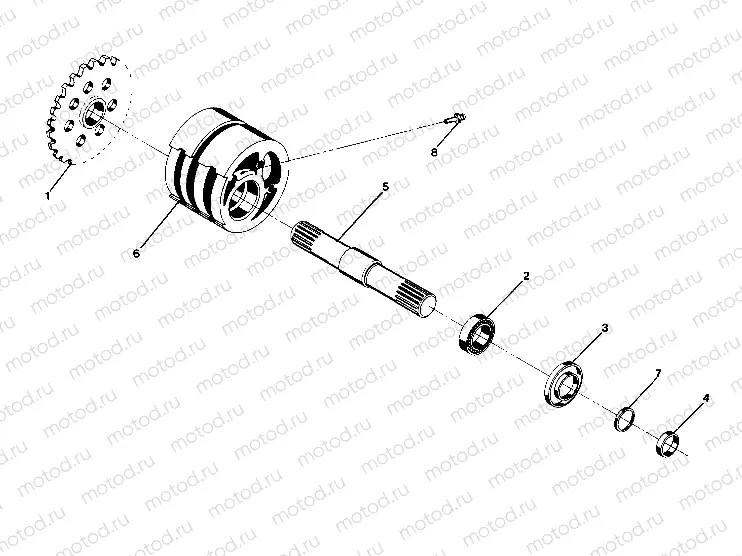 Details-Front Drive Assembly FRONT TIGHTENER ASSEMBLY - PN 1380024 (4917731773013B) | Details-Front Drive Assembly FRONT TIGHTENER ASSEMBLY - PN 1380024 (4917731773013B)