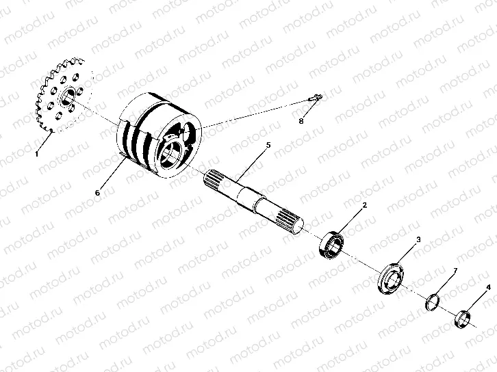 DETAILS - FRONT TIGHTENER ASSEMBLY- P/N 1380024 250 6x6 / W928727 (4922842284022A) | DETAILS - FRONT TIGHTENER ASSEMBLY- P/N 1380024 250 6x6 / W928727 (4922842284022A)