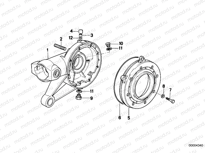 Differential-housing/housing cover