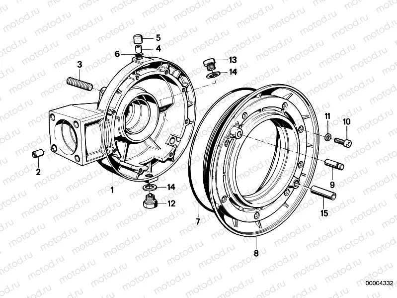 Differential-housing/housing cover