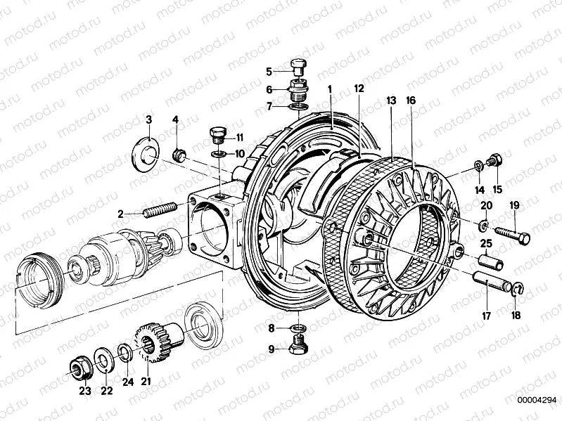 Differential-housing/housing cover