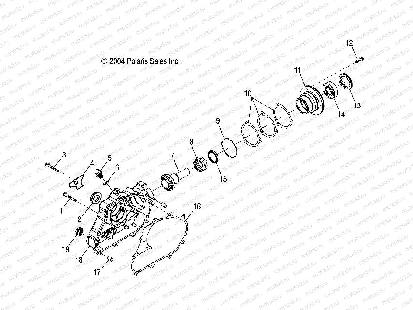 DRIVE ASSEMBLY | DRIVE ASSEMBLY, REAR - A05PB20AA/AB/AC/AD (4999659965A06)