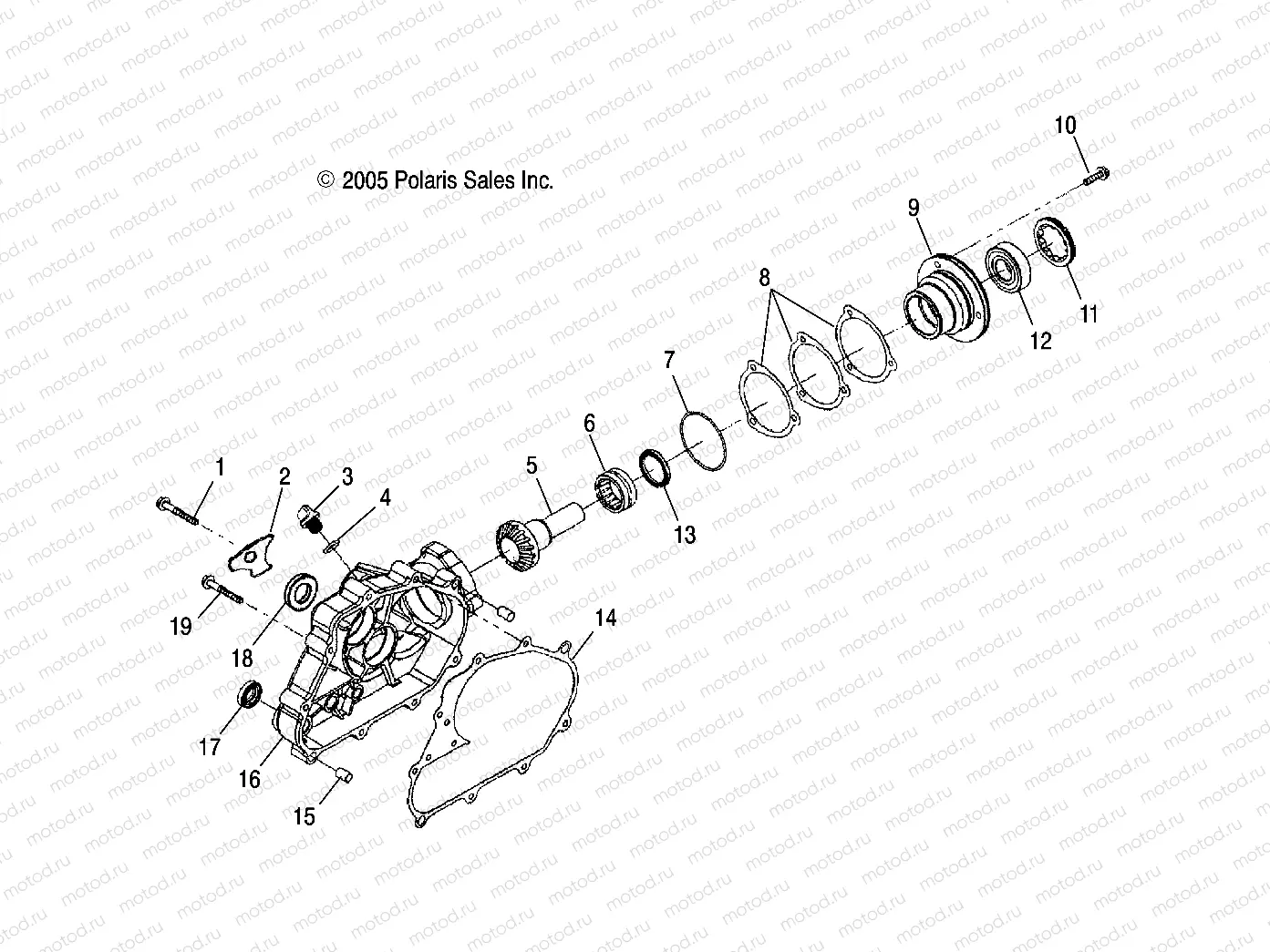 DRIVE ASSEMBLY | DRIVE ASSEMBLY, REAR - A06PB20AA/AB/AC/LE (4999202449920244A06)