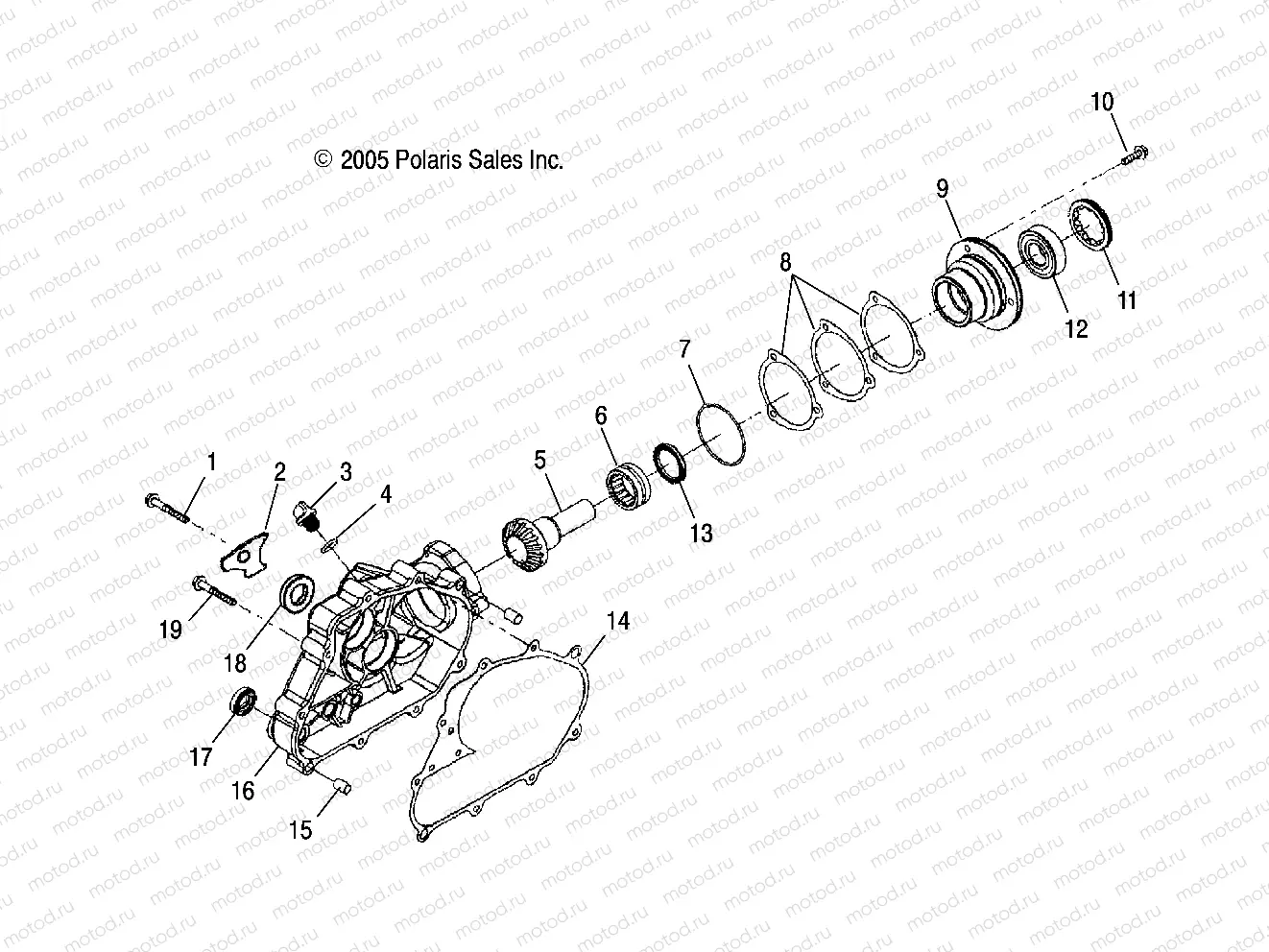 DRIVE ASSEMBLY | DRIVE ASSEMBLY, REAR - A06SB20AA/AB (4999202799920279A06)