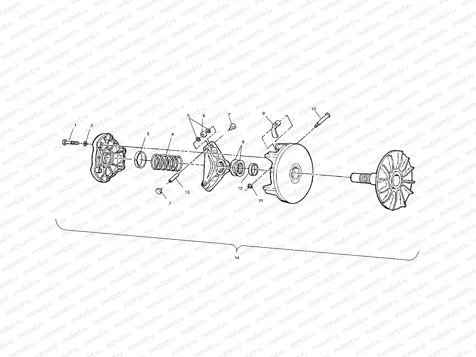 DRIVE CLUTCH - A00BA38CA (4954835483B010) | DRIVE CLUTCH - A00BA38CA (4954835483B010)