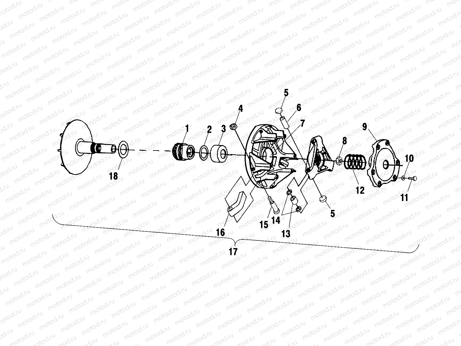 DRIVE CLUTCH - A00CD50AB (4954885488C002) | DRIVE CLUTCH - A00CD50AB (4954885488C002)