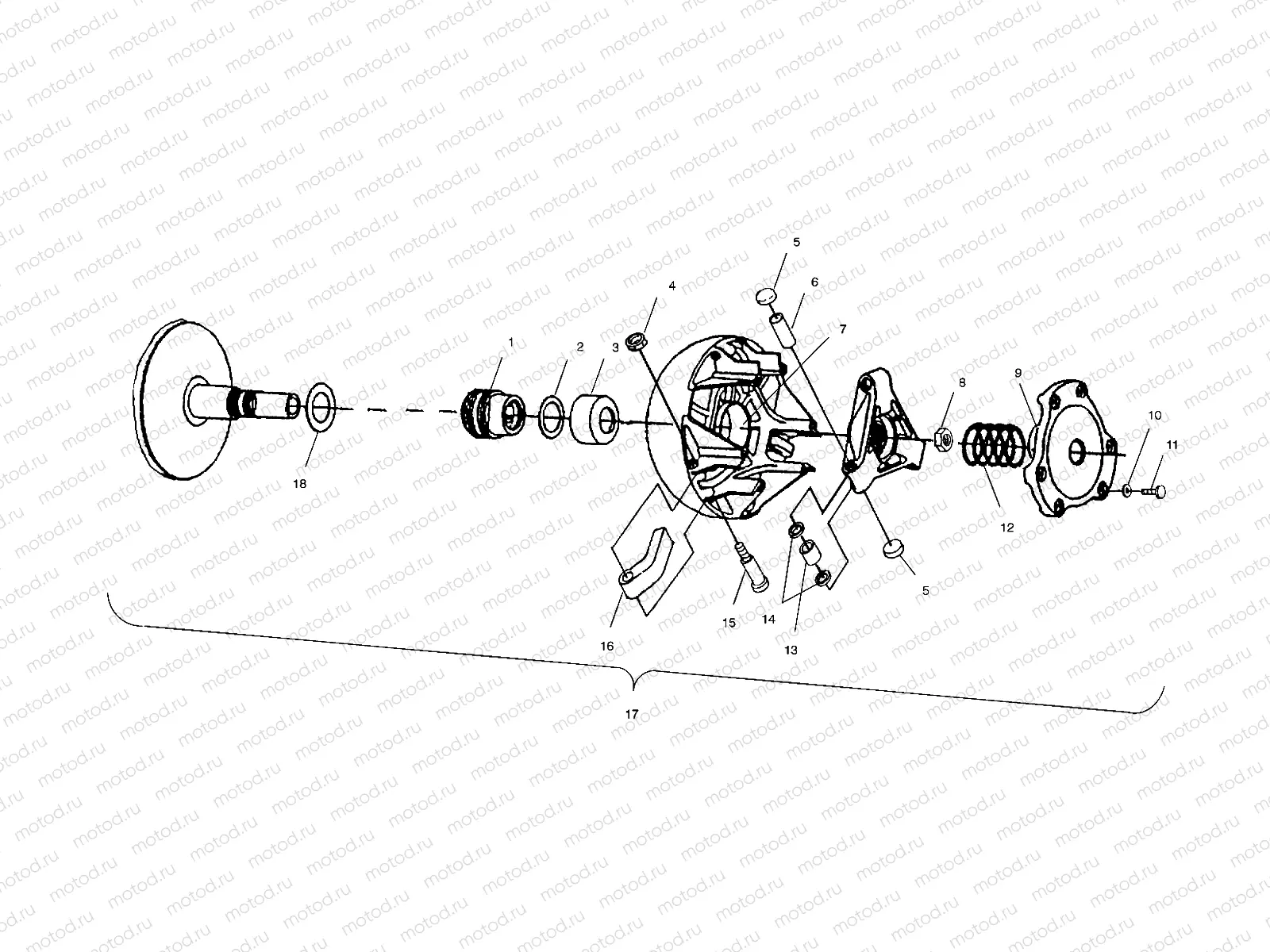 DRIVE CLUTCH - A00CH46CA (4954785478C002) | DRIVE CLUTCH - A00CH46CA (4954785478C002)