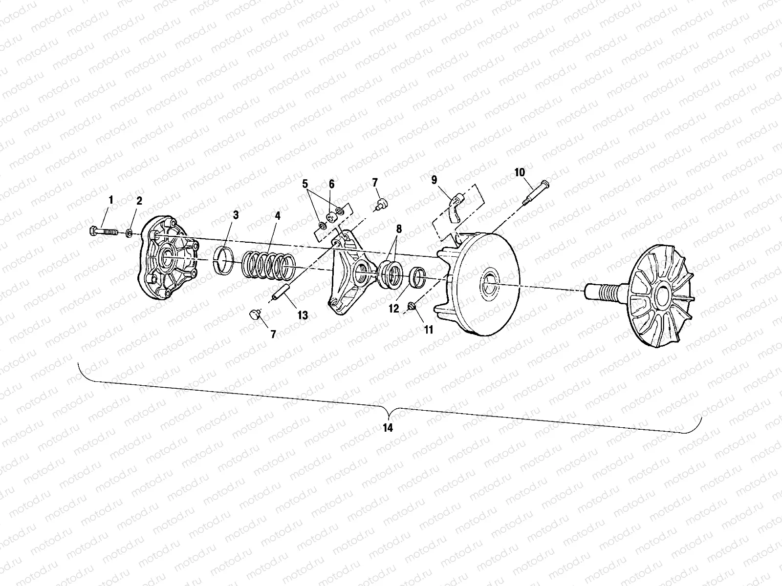 DRIVE CLUTCH - A01CH42AA (4964436443C001) | DRIVE CLUTCH - A01CH42AA (4964436443C001)