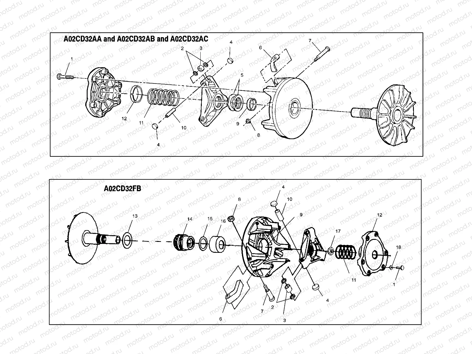 DRIVE CLUTCH - A02CD32AA/AB/AC/FB (4970147014C05) | DRIVE CLUTCH - A02CD32AA/AB/AC/FB (4970147014C05)