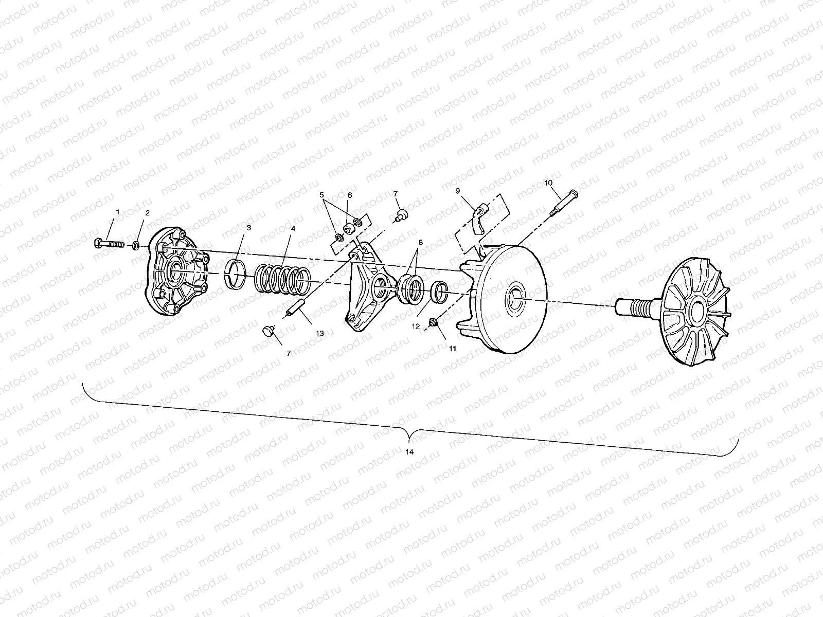 DRIVE CLUTCH - A02CH42AA (4968536853C03) | DRIVE CLUTCH - A02CH42AA (4968536853C03)