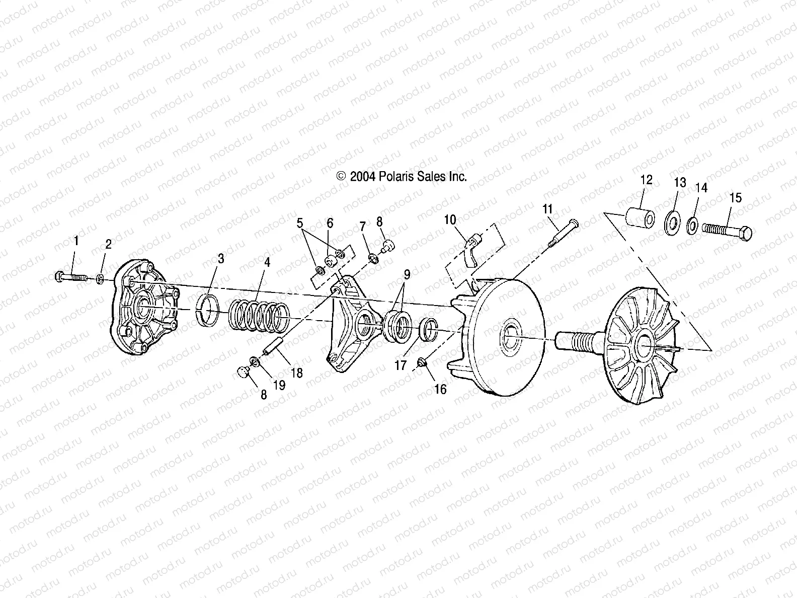 DRIVE CLUTCH - A03BA25CA/CB (4994739473B13) | DRIVE CLUTCH - A03BA25CA/CB (4994739473B13)