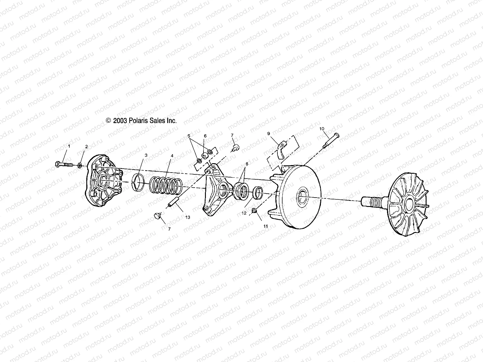 DRIVE CLUTCH - A03CA32AA (4987258725C06) | DRIVE CLUTCH - A03CA32AA (4987258725C06)