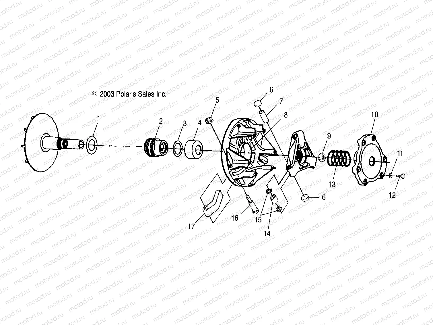 DRIVE CLUTCH - A03CH68AA/AC/AF/AH/AL (4987468746C03) | DRIVE CLUTCH - A03CH68AA/AC/AF/AH/AL (4987468746C03)